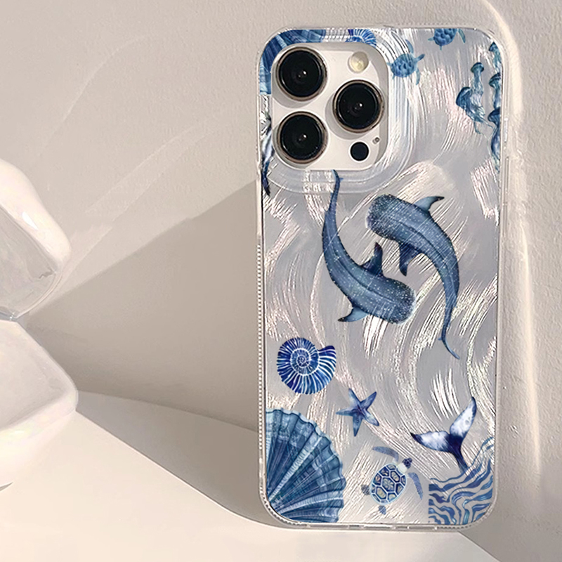 Phone Cases Galaxy A16 5G - Cover Trendy con Animali Marini (Balena,