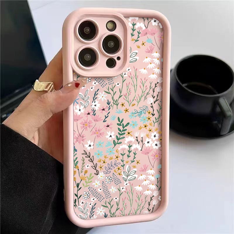 Phone Cases Near Me - Custodia Rosa con Motivo Floreale in