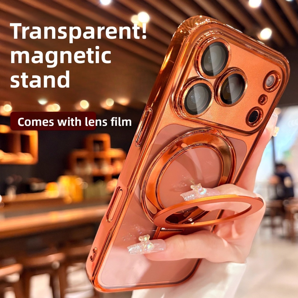 Ring Stand Case - Custodia per telefono con supporto magnetico