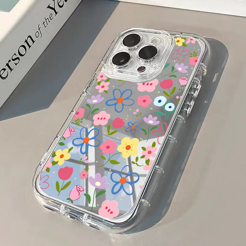 Phone Cases For Iphone 17 - Custodia Morbida Floreale Stile Coreano Ins