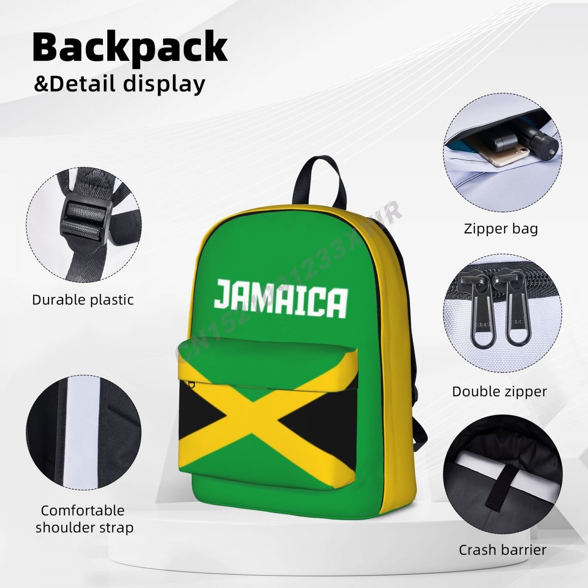 Zaino unisex Bandiera della Gi - Phone Cases Jamaica recensione e prezzo